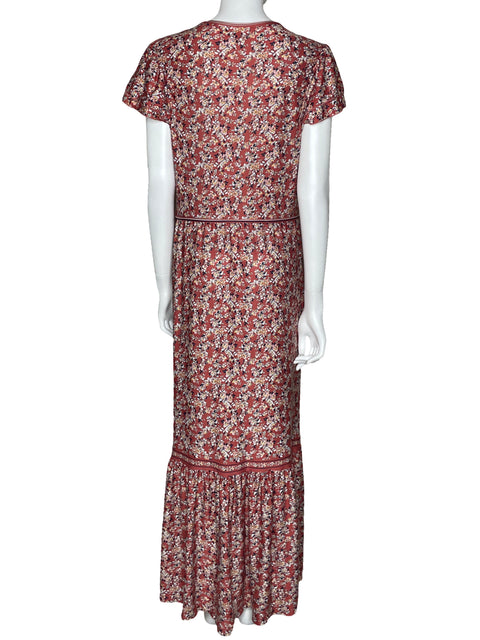 Vestido Max Studios Maxi Floral Rosado-Talla XL