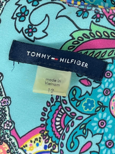 Vestido Tommy Hilfiger Sin Mangas Midi Azul-Talla 12