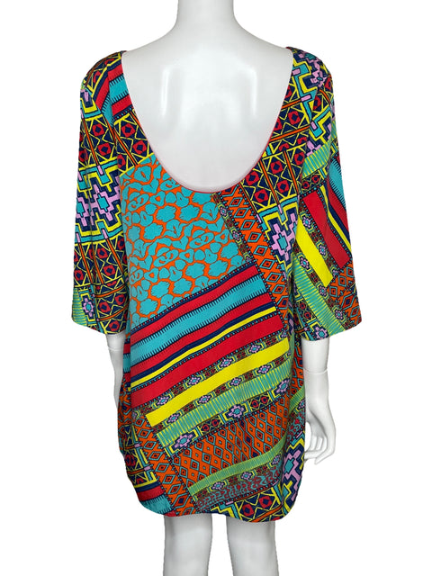 Vestido Ark & Co Mini Estampado Rojo-Talla L