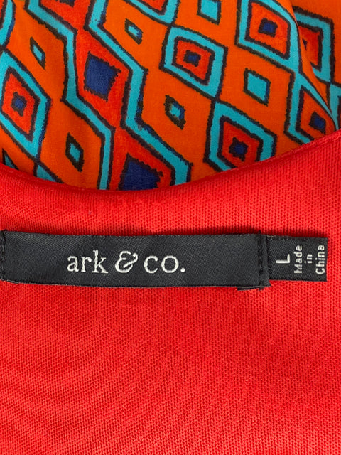 Vestido Ark & Co Mini Estampado Rojo-Talla L