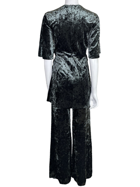 Set Zara Velvet Verde-Talla S