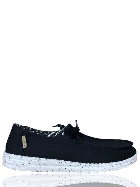 Calzado Hey Dude Wendy Black Odyssey Negro-Talla 8