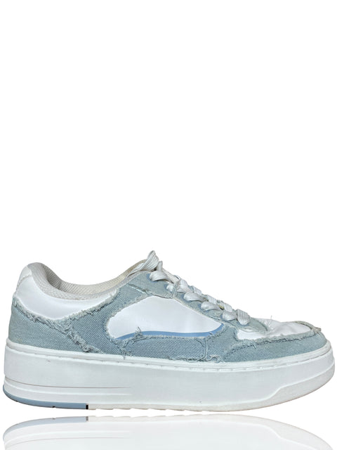 Calzado Zara Denim Blanco-Talla 39