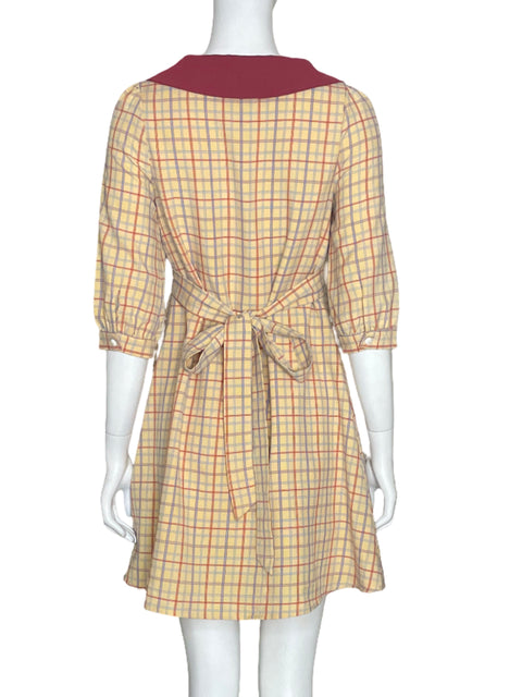 Vestido Tesoro TPS Cuadros Beige - Talla S