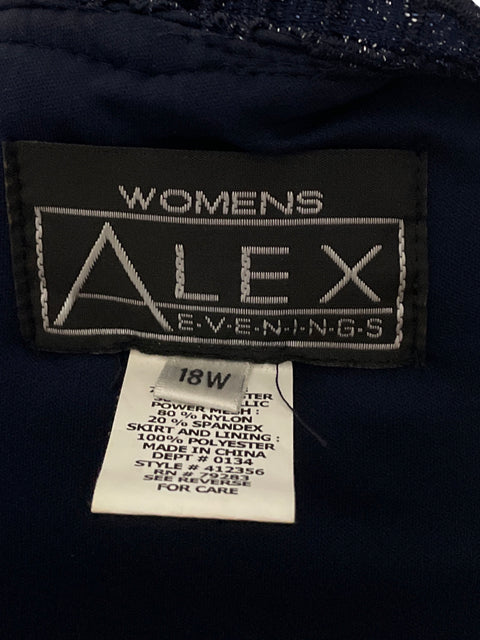 Vestido Alex Maxi Encaje Azul-Talla 18