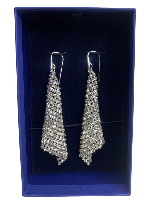 Aretes Swarovski Cryssha Colgantes Plateado - Talla U