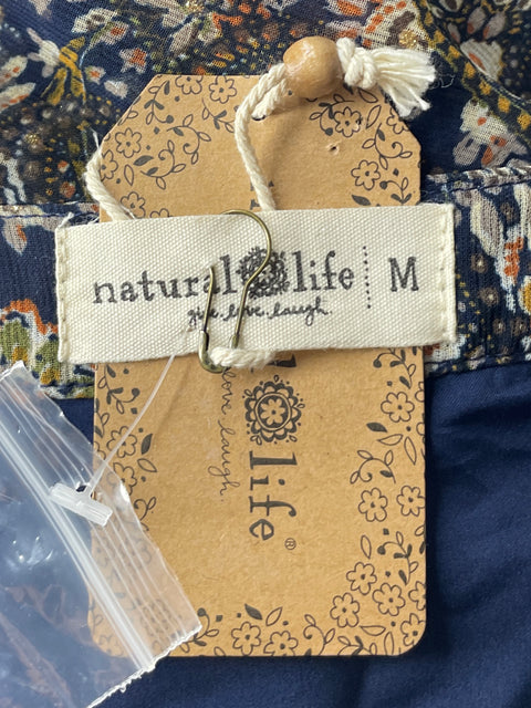 Vestido Natural Life Camisero Azul-Talla M