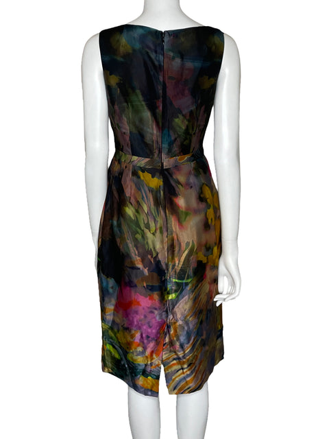 Vestido Teri Jon Cocktail Negro-Talla 6