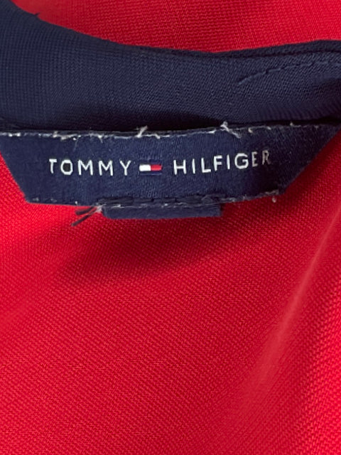 Vestido Tommy Hilfiger Midi Recto Rojo-Talla XS