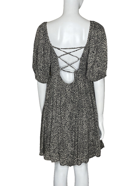 Vestido Neutral Ground Bonnie Puffed Sleeve Babydoll Blanco-Talla M