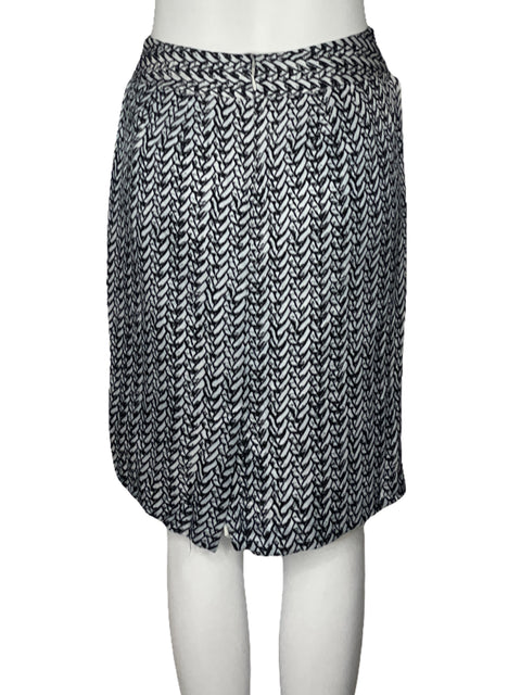 Falda Banana Republic Midi Estampado Blanco-Talla 2