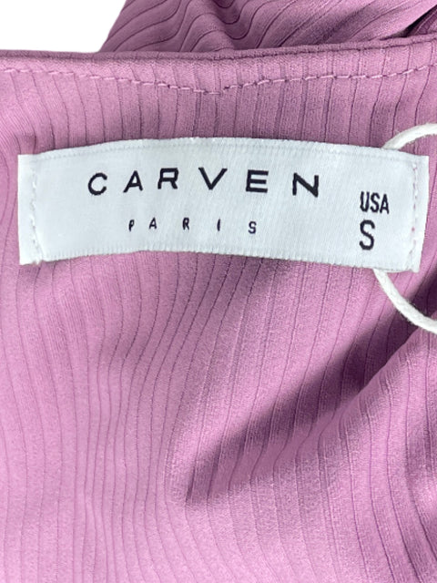 Top Carven Lineas Tiras Morado-Talla S
