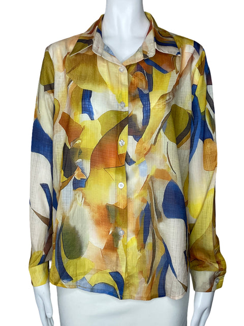 Top Tesoro TPS Abstracto Amarillo-Talla S