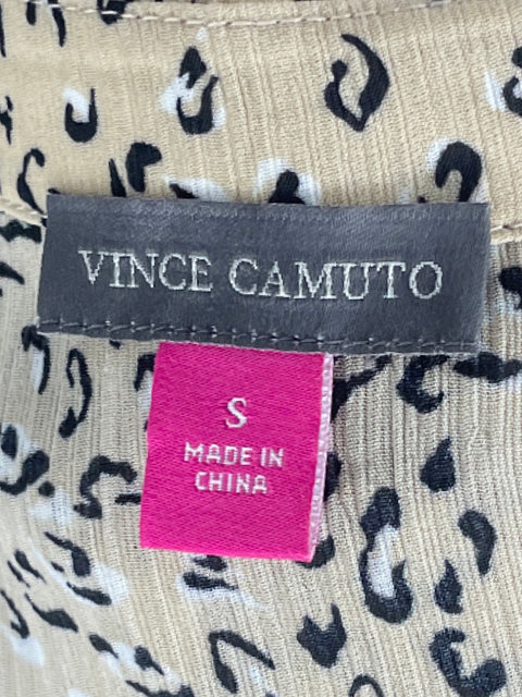 Blusa Vince Camuto Manga Vuelo Marron-Talla S
