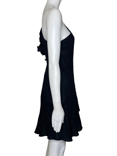 Vestido Banana Republic Vuelo One Shoulder Negro-Talla 0