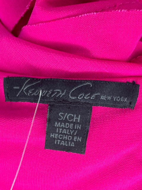 Vestido Kenneth Cole Capas Vuelo Rosado-Talla S