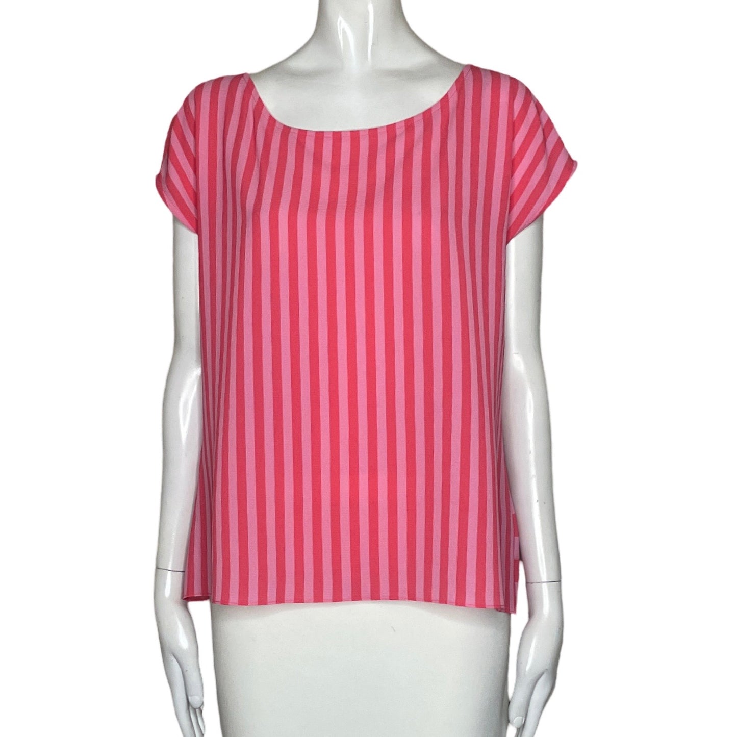 Blusa Vince Camuto Rayaas Cuello Redondo
Naranja-Talla S