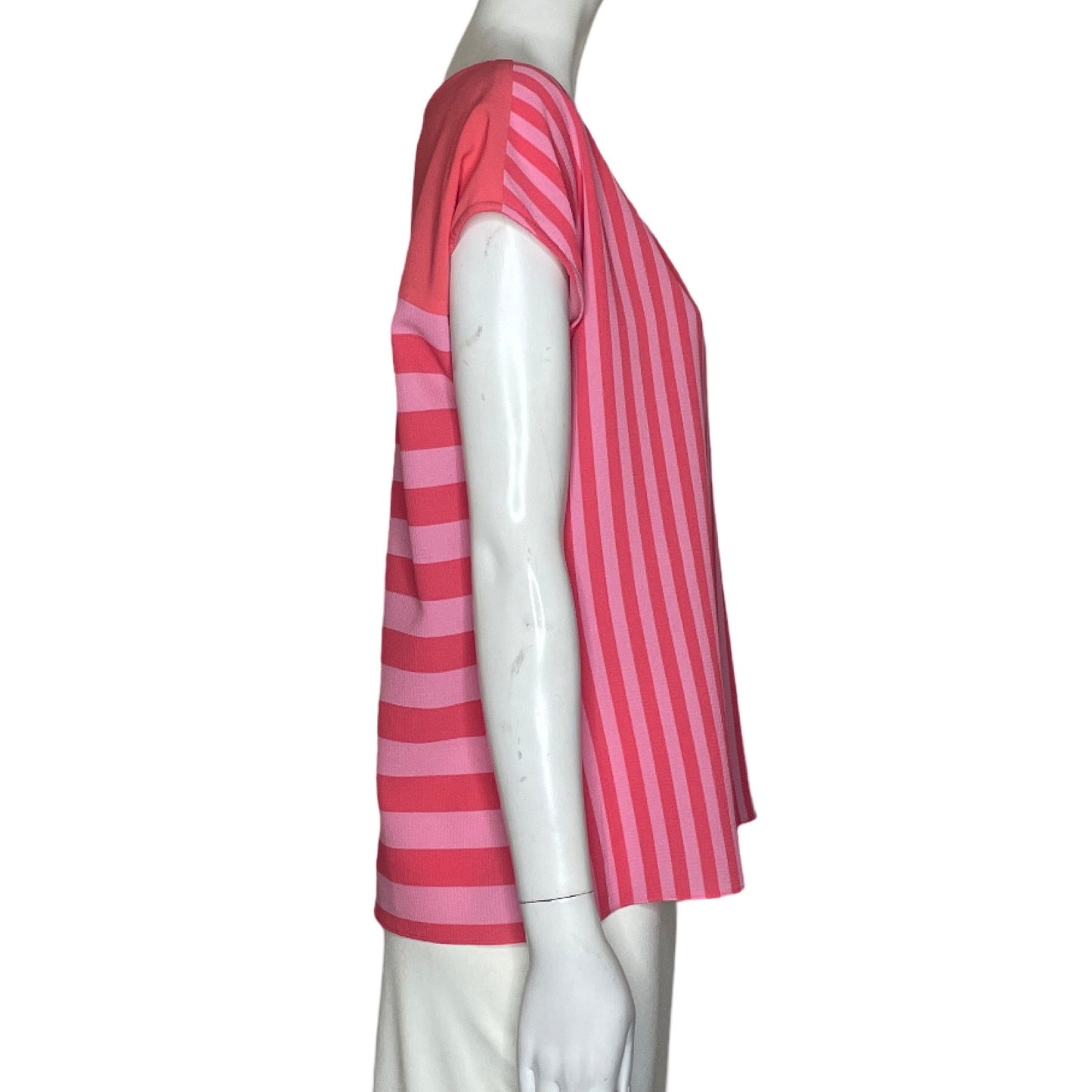 Blusa Vince Camuto Rayaas Cuello Redondo
Naranja-Talla S