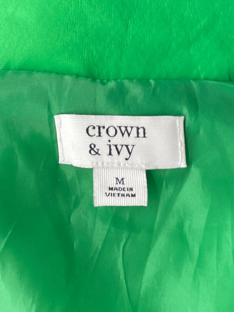 Chaleco Crown & Ivy Acolchado Verde-Talla M