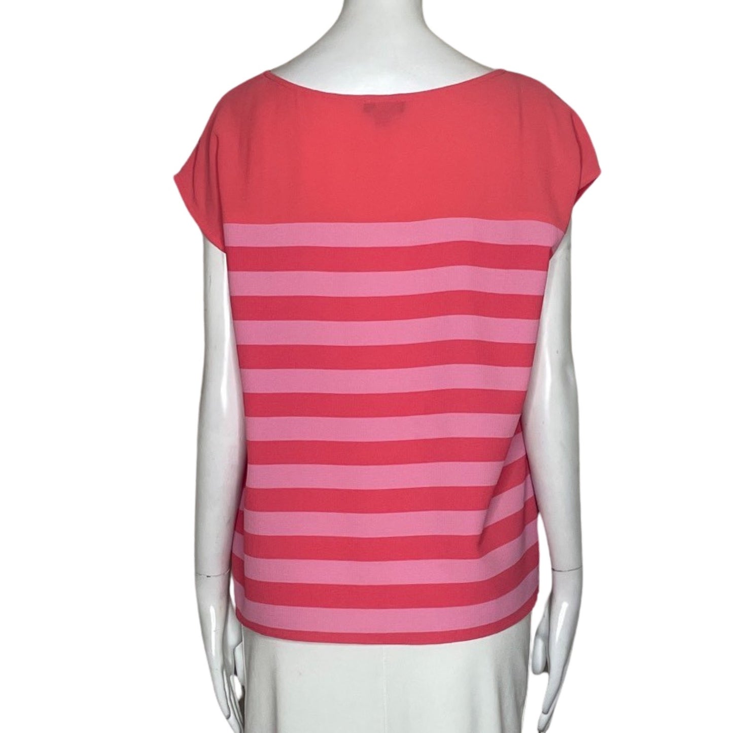 Blusa Vince Camuto Rayaas Cuello Redondo
Naranja-Talla S