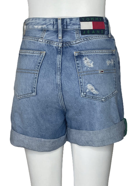 Short Tommy Hilfiger Denim Tiro Alto Azul-Talla 25