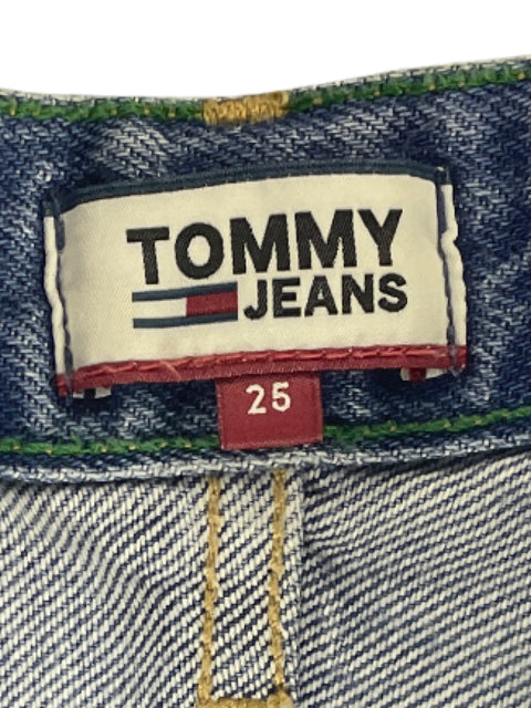 Short Tommy Hilfiger Denim Tiro Alto Azul-Talla 25