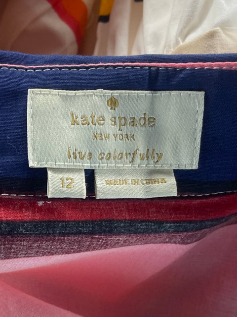 Vestido Kate Spade Camisero Rayas Rosado-Talla 12