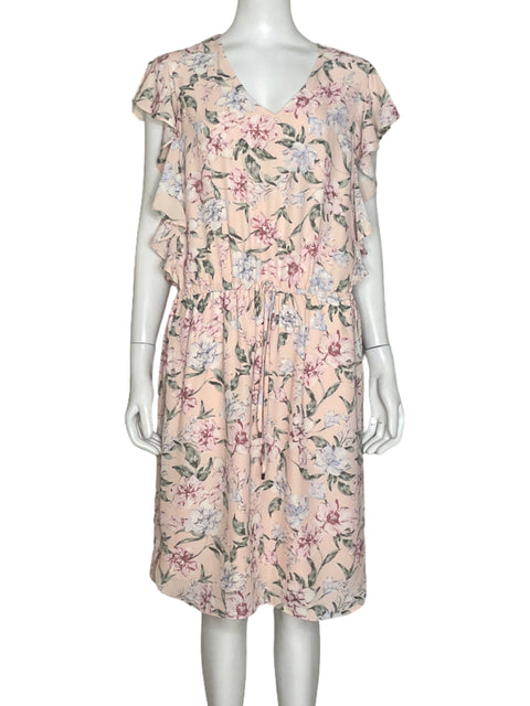 Vestido Ralph Lauren Floral Mini Rosado-Talla 8