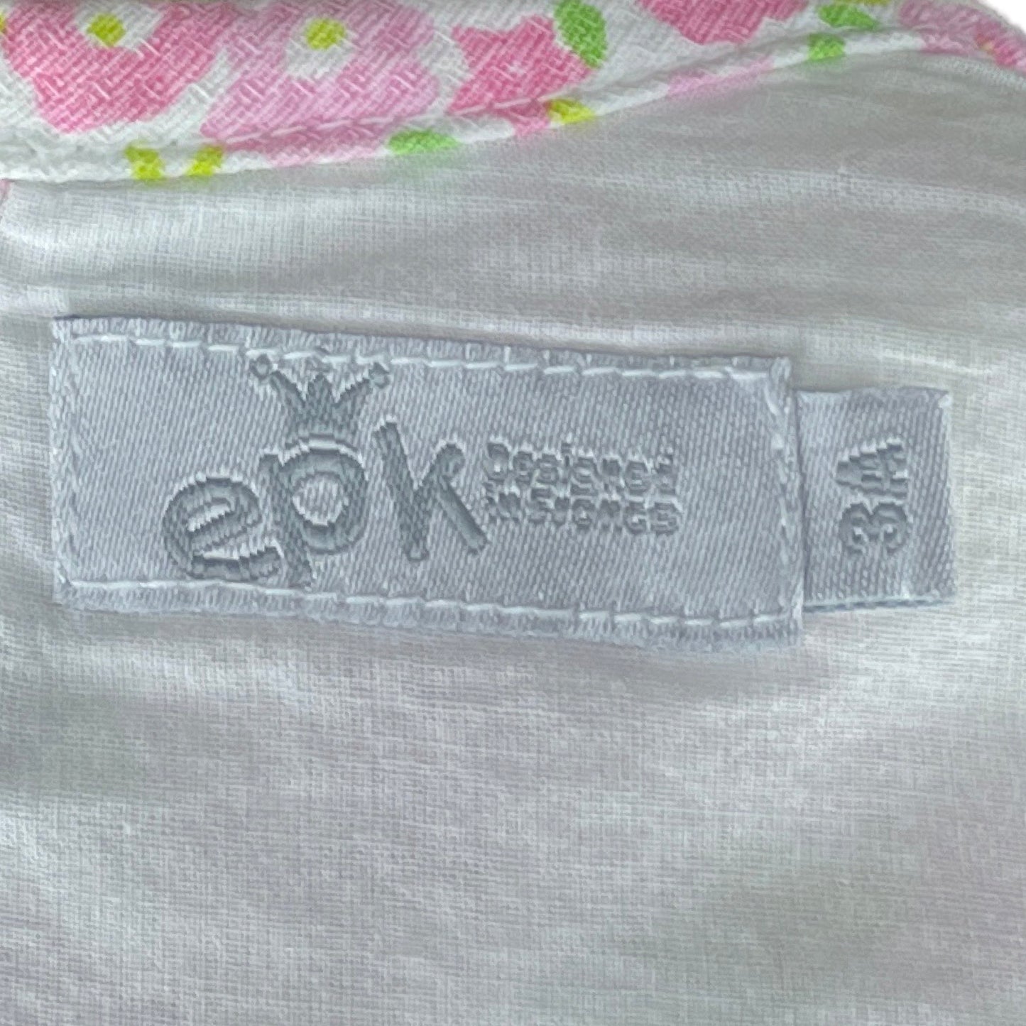 Vestido EPK Floral Plisado Blanco-Talla 3A