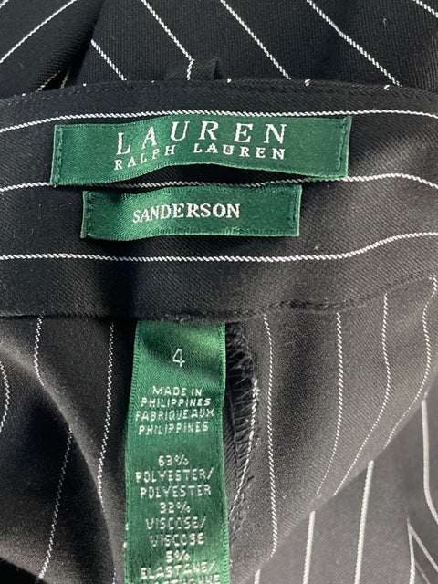 Pantalón Lauren Sanderson Lineas Negro-Talla 4
