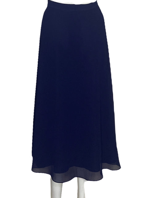 Falda Anne Klein Plisada Azul-Talla 10