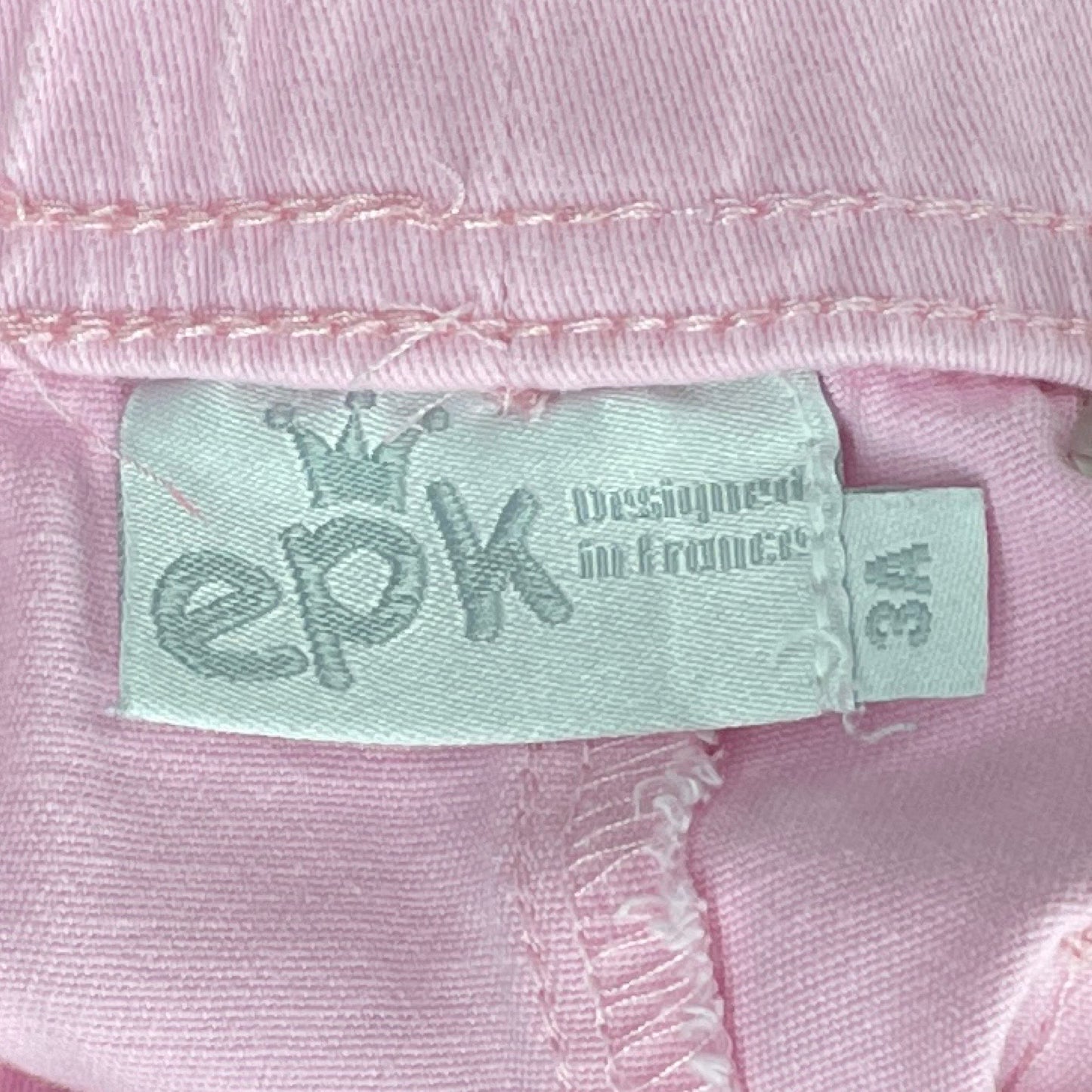 Short EPK Bolsillos Elastico Rosado-Talla 3A