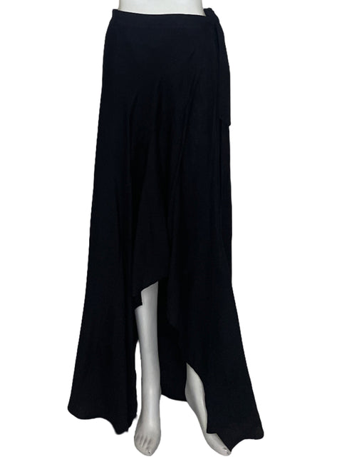 Falda White House Black Market Asimetrica Negro- Talla 14
