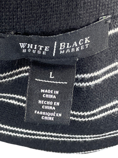 Falda White House Black Market Punto Negro- Talla L