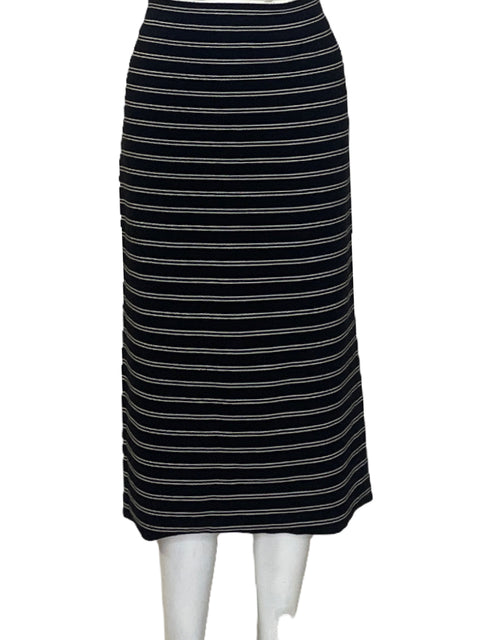 Falda White House Black Market Punto Negro- Talla L
