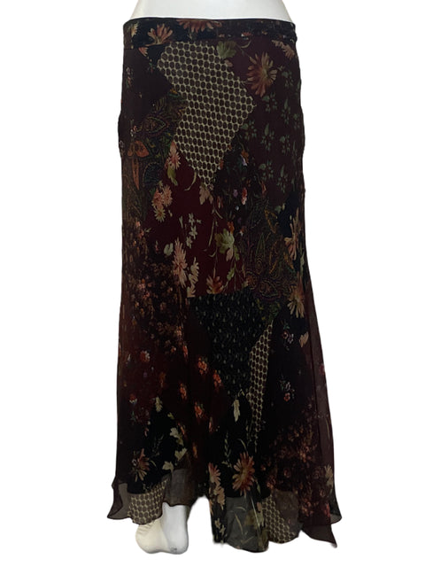 Falda Polo Ralph Lauren Floral Marron-Talla 6