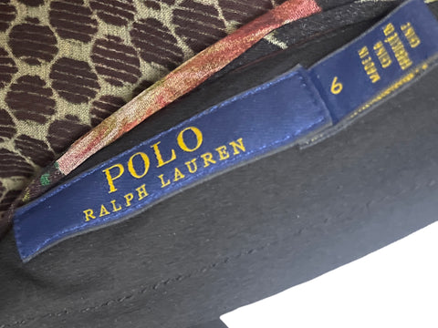 Falda Polo Ralph Lauren Floral Marron-Talla 6
