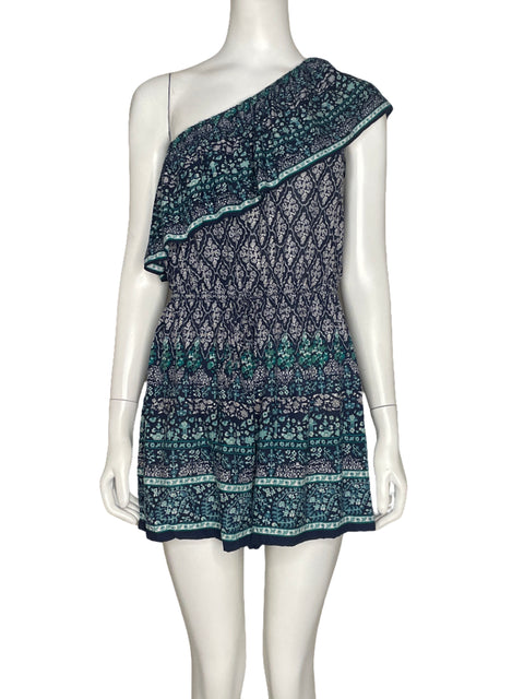 Romper Oysho One Shoulder Azul - Talla S