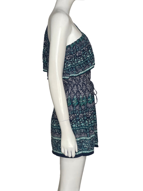 Romper Oysho One Shoulder Azul - Talla S