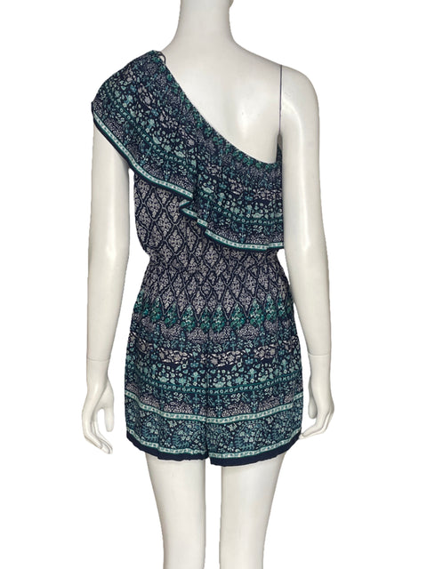Romper Oysho One Shoulder Azul - Talla S