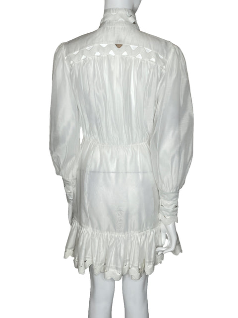 Vestido Buby.s Camisero Vuelos Blanco-Talla U