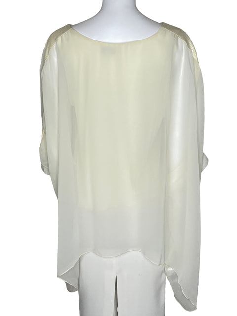 Blusa Azucar Fluida Asimétrica Blanco-Talla S