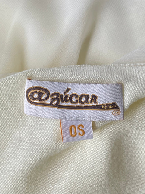 Blusa Azucar Fluida Asimétrica Blanco-Talla S