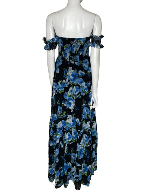 Vestido Ina Maxi Floral Negro-Talla L