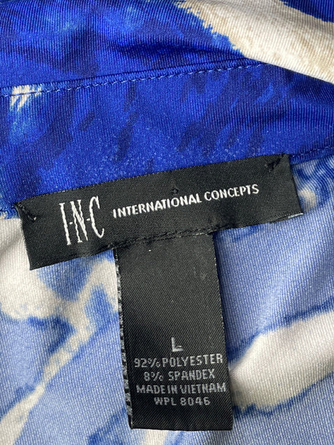 Vestido Inc International Concepts Camisero Azul-Talla L