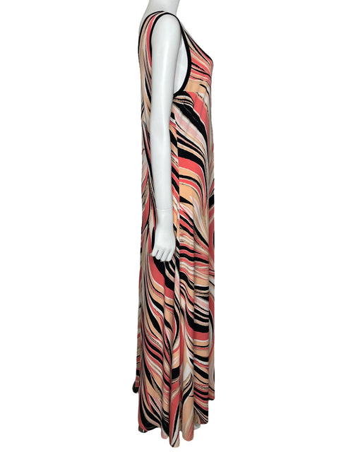 Vestido Calvin Klein Maxi Fluido Beige-Talla U