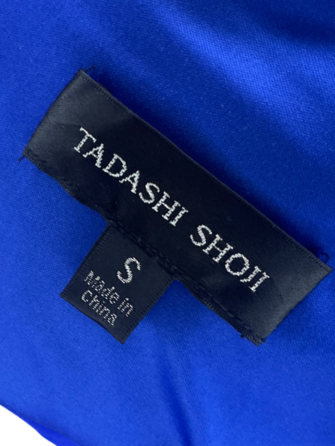 Vestido Tadashi Shoji Bondage Vuelos Azul-Talla S