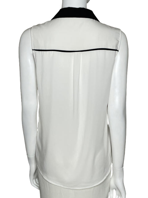 Top Calvin Klein Bolsillos Sin Mangas Blanco-Talla L