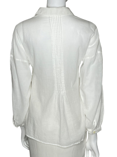 Camisa Carven Lazo Manga Larga Blanco-Talla M
