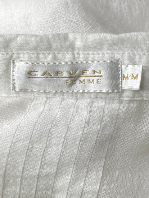 Camisa Carven Lazo Manga Larga Blanco-Talla M